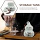 thumbnail image 4 of Tea Holder Ceramic Tea Storage Pot for Home Use Multi Color Gourd Shape Moisture-Proof 1Set, 4 of 5