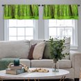 thumbnail image 3 of LALILO Kitchen Curtain Valance Green Forest Sunny Rod Pocket Window Curtain 52"x 18" Set of 2, 3 of 6