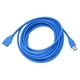 thumbnail image 2 of Cable USB 3.0 De 5 M Cable De Extensión USB 3.0 Ligero Portátil De 5 Gbps Fácil De Usar Para Unidad Flash USB Para Disco Duro Para Lector De Tarjetas Para Teclado, 2 of 8