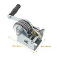 thumbnail image 4 of Heavy Duty Winch Manual Towing Winch Mini Trailer Winch 500LBS With 7m Steel Cable For Cars, Home Improvement, Cargo Handling ,Powerful Pulling Performance, 4 of 6