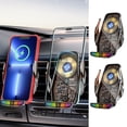 thumbnail image 1 of Soporte magnético inalámbrico para teléfono de coche con carga rápida y detección de luz - Giro de 360°, clip de ventilación universal, apertura y cierre auto-detectivo, gris, 1 of 9