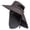 Grey, variant on Unisex Sun Hat With Solar Powered Fan Summer Baseball Cap Letter Print Outdoor Activities Headwear