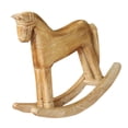 thumbnail image 4 of Caballo Mecedora De Madera perfecl decoración De Escritorio Artesanía De Talla paquete De 2, 4 of 8