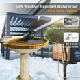 80W Bird Bath Heater, Bird Bath Deicer,Bird Bath Water Heater for Winter with 3ft Long Cord