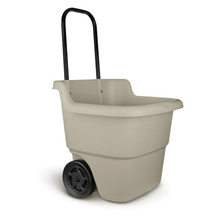 Suncast 15 Gallon Resin Rolling Lawn and Utility Cart, 20.75 in D x 35.75 in H x 22.5 in W