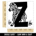 thumbnail image 2 of Animal Alphabet Letter Z for Zebra Square Rubber Stamp Stamping Scrapbooking Crafting - Large 2.75in, 2 of 7