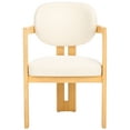 thumbnail image 5 of SAFAVIEH Couture Bellarose Modern Boucle Solid Dining Armchair, Ivory/Natural, 5 of 14
