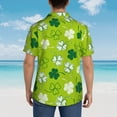 thumbnail image 6 of Disketp Hawaiian Shirts For Men,St Patrick'S Day7 Print Mens Casual Short Sleeve Button Down Shirts Beach Shirt, 6 of 8