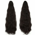 thumbnail image 3 of SAYFUT 24" Hair Piece Ponytail Clip On Extension Long Thick Wavy Curly Heat-Resisting Pony Tails Synthetic Hair Extensions for Women, 3 of 8