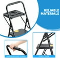 thumbnail image 4 of Kingrack 4 Step Ladder, 800 lbs Capacity with Tool Platform, Folding Steel Step Stool, Safety Lock, Portable for Home, Painting, Outdoor & Garage, 4 of 8