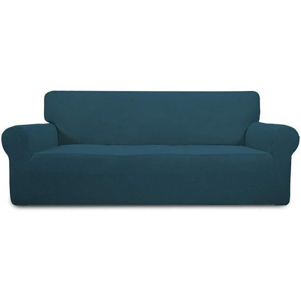 Easy Going Jacquard Stretch Sofa Slipcover Non Slip Couch Cover Oversized Size Deep Teal Com Easy Going Jacquard Stretch Sofa, Deep Sofa Size
