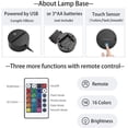 thumbnail image 4 of FYBTO 3D Night Lights for Girls Boys Singer Ariana Grande Gift for Fans Bedroom Decor Light Led Touch Sensor Color Changing Work Desk Lamp Celebrity Lamp led Night Light for, 4 of 5