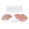 thumbnail image 1 of Plasma Cutting Tip, 70Pcs Consumables Electrode Tips Nozzle Plasma Cutter Air Plasma Cutter Consumables Replacement For PT-31 -40 CUT40 CUT50 Cutting Torch For Electrode Tips, 1 of 8