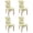 Lemon, variant on 4 Pcs Dining Chair Slipcover Stretch Dining Chair Cover Removable Washable Kitchen Chair Slipcovers for Home Party Hotel Wedding Ceremony, Universal Size (black & Gold Marble)