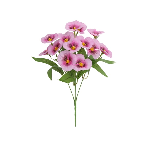 Silk Flowers for Home Decor Indoor Artificial Pansy Flowers for Hotel Decoration Wedding and Home Decor Creatives Ornaments Available in Five Colors