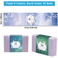 thumbnail image 2 of 90pcs Starry Sky Wrapper 9 Styles Handmade Sleeves Covers Tape Soap Wrap Paper Tape Craft Bar Homemade Bar Vertical Paper Tag for Soap Business Lotion Bars Bath Gift Wrapping, 2 of 9