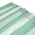 thumbnail image 3 of Mint Green Broad Stripes Shower Curtains with 12 Hooks Waterproof Bathroom Decor 66" x 72", 3 of 6