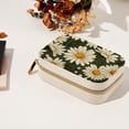 thumbnail image 7 of Daisy Velvet Portable Travel Organizer with Removable Compartment - Gift, Earring Organizer, Storage Box, and Bracelet Holder, 7 of 7