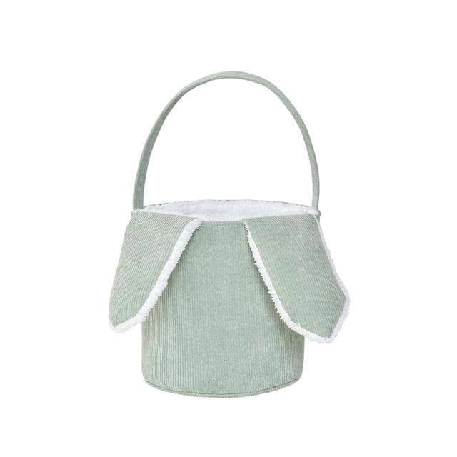 Huevos para la Caza de Huevos de Pascua, Cesta Portátil de Conejo de Corduroy 23x22.5cm con Orejas, Lindo Almacenamiento de Pascua Y Regalo, Cestas de Regalo de Vacaciones