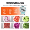 thumbnail image 6 of Manual Vegetable Fruit Slicer, 0-0.5"/0-12mm Thickness Adjustable Commercial Slicer Machine, Double Feed Ports, Stainless Steel Blade Food Cutter Slicing Machine for Cucumber, Lemon, Tomato, 6 of 6