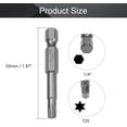 thumbnail image 2 of HUGFEGWE Torx Screwdriver Bits, T25 Magnetic Torx Head Screw Driver Bit, with 1/4 Inch Hex Shank, 50mm Length S2 Steel Screw Driver Kit Tools, for Repair Work, 10 Pcs CJB91-22867, 2 of 8