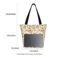 thumbnail image 5 of Bingfone Hippie Bee Honeycomb Women Shoulder Tote Bags Casual Bag Ladies Shopping Handbag, 5 of 8