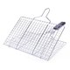 thumbnail image 1 of Cesta plegable para parrilla, cesta portátil para barbacoa de acero inoxidable, con asa extraíble, ya sea en casa o al aire libre., 1 of 5