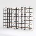 thumbnail image 2 of Antique Walnut Color 6 Tiers Display and Storage Room Divider Bookcase, 2 of 3
