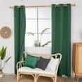 thumbnail image 4 of Deconovo Grommet Blackout Curtains for Living Room, Room Darkening Thermal Insulated Window Curtain (Dark Forest,42" x 84",2 Panel), 4 of 6