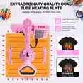 thumbnail image 4 of Adnoom Heat Press 15x15, 5 in 1 Multifunctional Shirt Press Machine Combo, 360° Swing Away Heat Transfer Sublimation with LED Display for T-shirts Mugs Hat Plate Cap Pink, 4 of 9