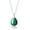 Malachite, variant on COAI 925 Sterling Silver Chain Semi Precious Gemstone Malachite Teardrop Pendant Necklace