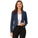 thumbnail image 1 of Chaqueta Corta Casual Allegra K para Mujer sin cuello Armada XS, 1 of 6