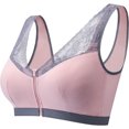 thumbnail image 3 of Women Adjustable Zero-pressure support Bra Front Zipper Support Breast Best Bra, 3 of 5