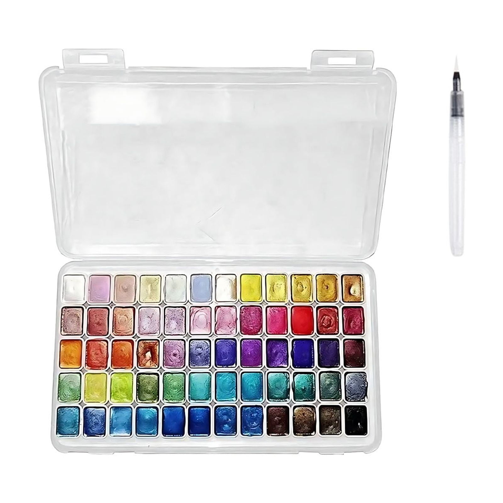 Yunuuuoa 5 Packs Pearlescent Shifting Watercolor Paint Set with Glitter Metallic Pigments for Artists Watercolor Painting on Paper Canvas Ceramics Rock Art Nail Design Professional Art Supplies