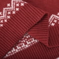 thumbnail image 5 of Sakmal Red Ladies Sweaters Turtleneck Lightweight Holiday Christmas Graphic Streetwear Ladies Sweaters L, 5 of 5
