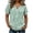 Green, variant on cocolona Womens Summer Striped Printed Tops Short Sleeve V Neck Loose Shirts Casual Pullover Blouses