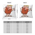 thumbnail image 4 of Funda de almohada súper suave de Los Picapiedra con cremallera para dormitorio, sofá, sillón, fundas de almohada mullidas y acogedoras para todas las estaciones, almohada cuadrada, 4 of 8