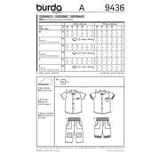Burda Style Sewing Pattern 9436 - Baby, Size: A (6M,9M,12M,18M,2,3)