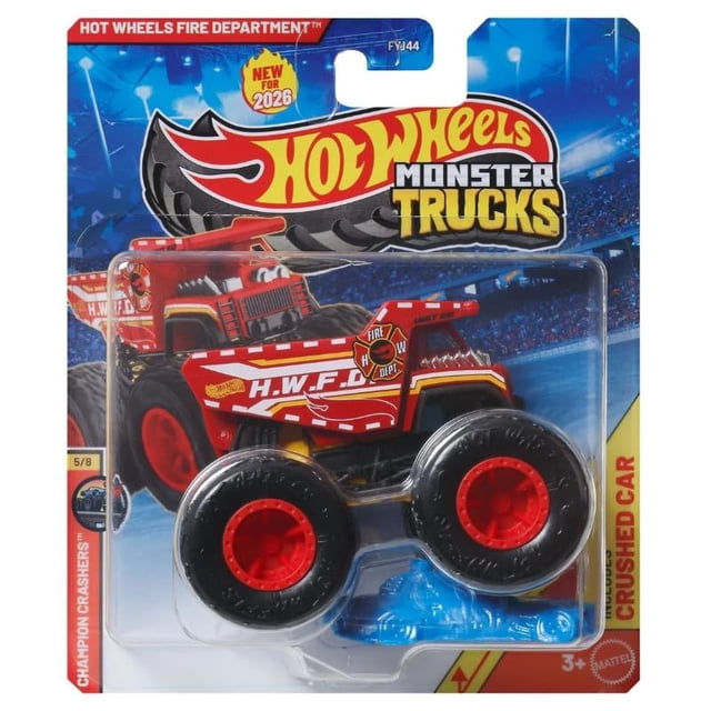 Vehículo de juguete Hot Wheels Fire Department Monster Truck 1:64