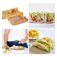 thumbnail image 3 of Juego de 4 soportes para tacos de acero inoxidable para hasta 16 tacos de concha, 3 of 5