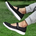 thumbnail image 4 of GUOBIOZIY Womens Sneakers Slip on Walking Shoes Breathable Running Shoes Lightweight Mesh Gym Shoes Non Slip Workout Sneakers Shoes Womens Running Shoes(Black,8.5), 4 of 7
