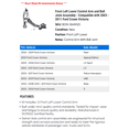 thumbnail image 2 of Front Left Lower Control Arm and Ball Joint Assembly - Compatible with 2003 - 2011 Ford Crown Victoria 2004 2005 2006 2007 2008 2009 2010, 2 of 2