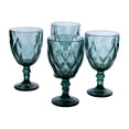 thumbnail image 1 of Juego 6 Copas de Vidrio Grueso con Diseño Diamante en Relieve, Capacidad 354 ml, Color Gris, 1 of 5