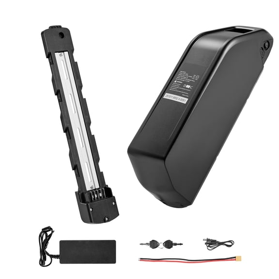 KFFKFF 52V 20Ah Electric Bike Lithium Battery Pack with BMS, 3A Charger, Lock, and Indicator for 1500W E-Bike Motors, Detachable Replacement Kit with Discharge Socket
