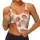 thumbnail image 3 of Balery Strawberries Sujetadores deportivos con espalda cruzada para mujer, acolchados, sin costuras, de alto impacto, ideales para yoga, gimnasio, entrenamiento y fitness.-X-Large, 3 of 8