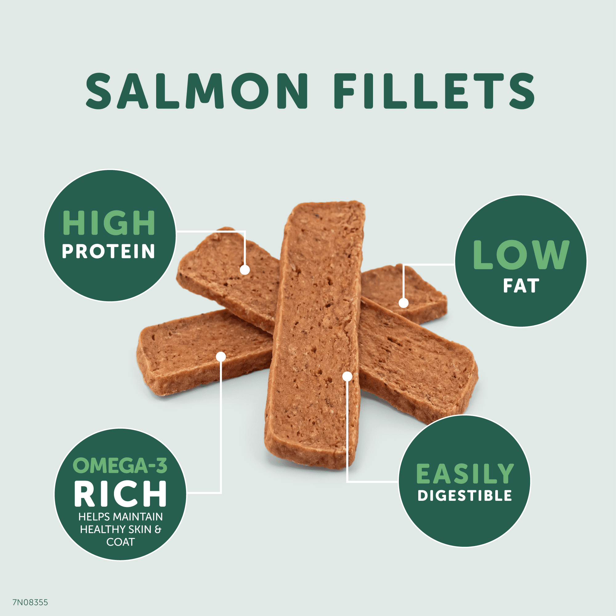 (2 pack) Healthfuls Salmon Fillet Dog Treats, 3.5oz