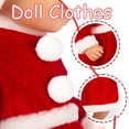 thumbnail image 3 of TQEHS Ropa de muñeca apta para muñeca bebé de 18 pulgadas, conjunto navideño, festival de cumpleaños para regalo de bebé Y0B9, 3 of 5