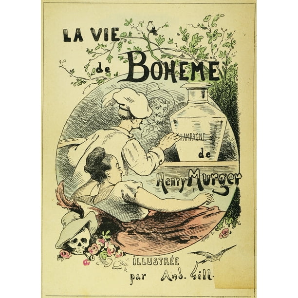 Murger: Vie De Boheme. /Nillustrated Title Page By Andre Gill To A