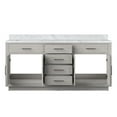 thumbnail image 5 of Abbey 72 in W x 22 in D White Oak Double Bath Vanity and Carrara Marble Top, 5 of 6