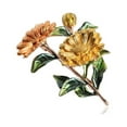 thumbnail image 4 of sweethay Flor Broche Pin Breastpin Joyería Regalo personalizado Disfraz Ornamento Amarillo Amarillo 5Conjunto, 4 of 6